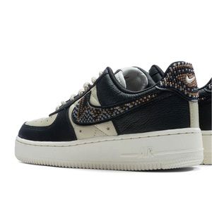 NIKE WOMENS AIR FORCE 1 LOW X PREMIUM GOODS - BLACK/MULTICOLOR/SAND